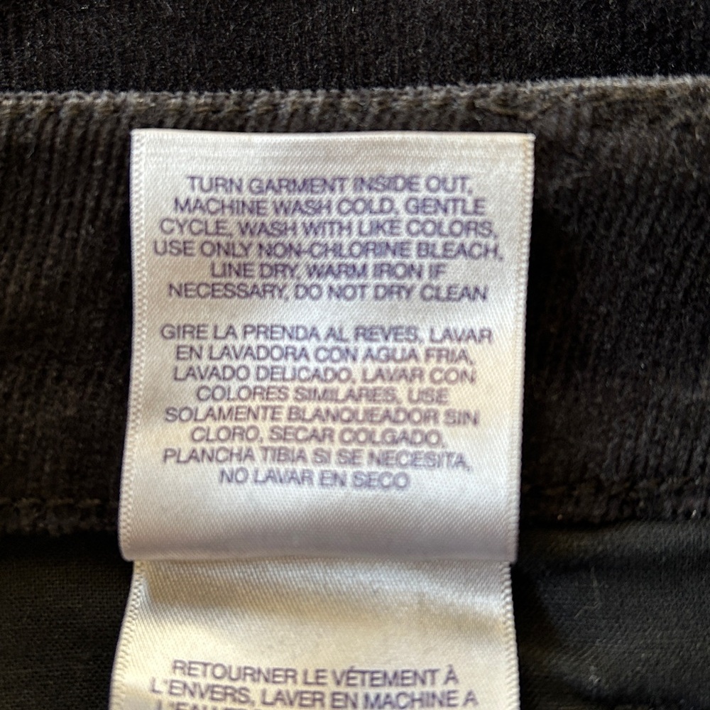 NYDJ Black Corduroy Legging Jeans 0P - Picture 9 of 14